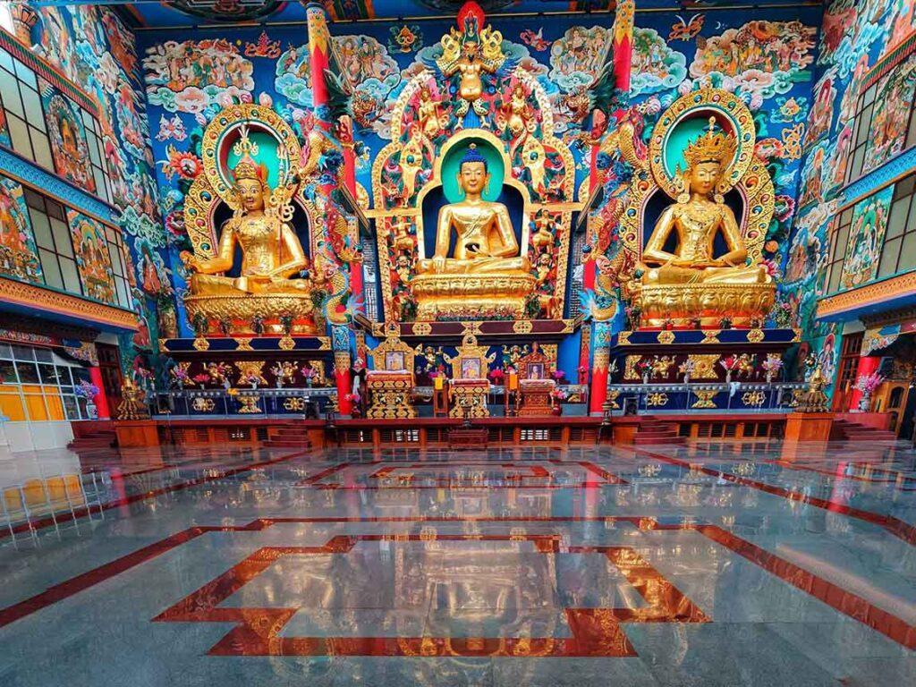 Namdroling Monastery Golden Temple, Bylakuppe, Karnataka, India