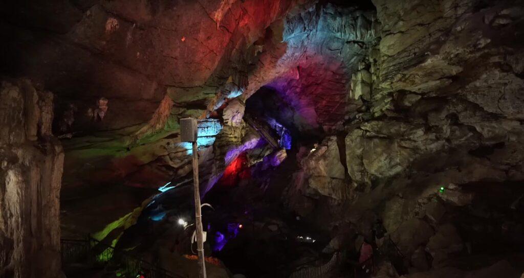 Inside view of Borra-Cave