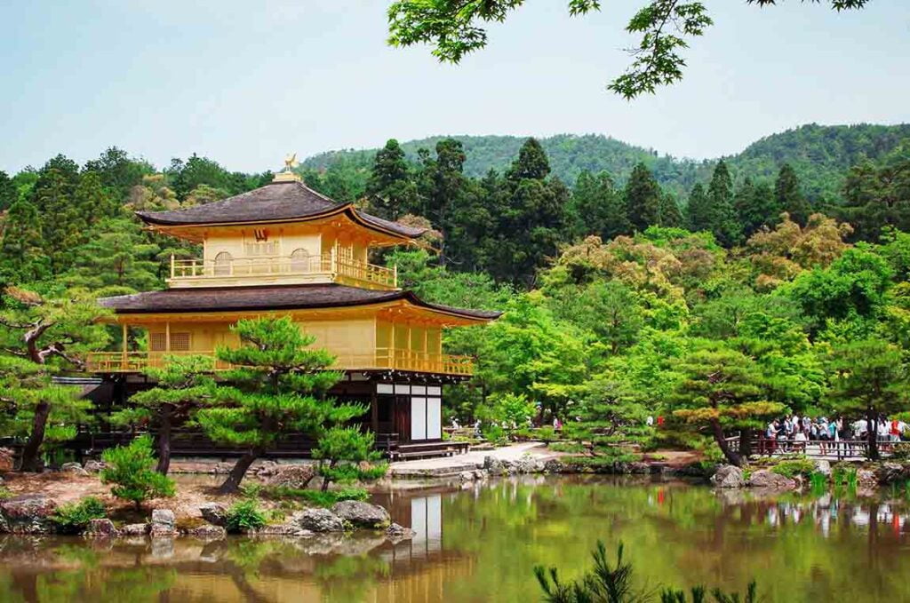 Captivating beauty of Kinkaku-ji Temple in Kyoto, Japan.