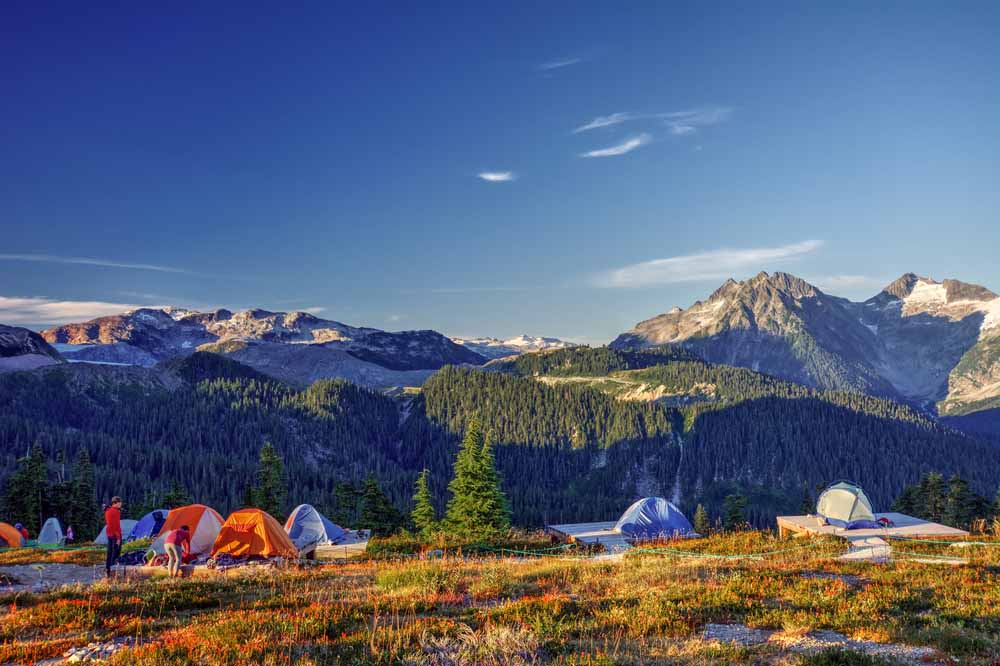 Camping nestled amidst Bhutan's scenic landscapes, representing the Adventure Activities in Bhutan.